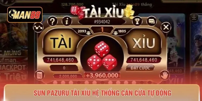 Sun Pazuru tài xỉu hệ thống cân cửa tự động 